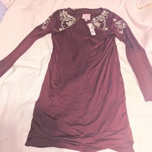 Never worn Long sleeve beaded dress size large